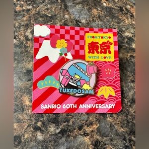Sanrio 60th Anniversary Tuxedosam 2020 enamel pin